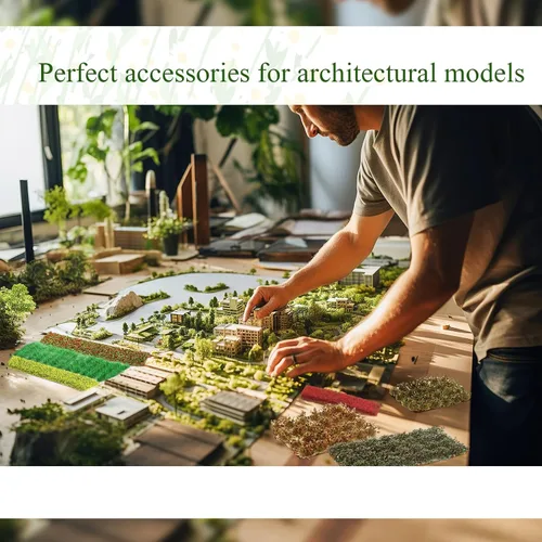 Vista 5 de Redbaker 288 Piezas Mechones de Césped Estático Racimo de Flores Grupos de Vegetación Autoadhesivos Mechones de Césped de Modelo Artificial DIY