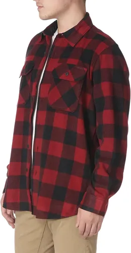 Vista 2 de Wrangler Authentics - Camisa de tela polar resistente de manga larga para hombre