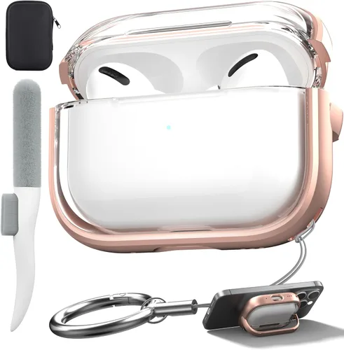 Vista 16 de Funda de protección contra caídas para AirPods Pro 2 con kit de limpieza B-Negro