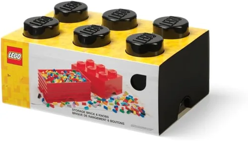 Vista 2 de Room Copenhagen LEGO - Caja de ladrillo de almacenamiento apilable con 6 pernos, bloques de construcción organizativos decorativos para juguetes