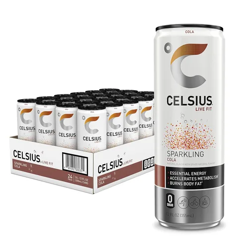 Vista 16 de CELSIUS Naranja Espumosa, Bebida Energética Esencial Funcional de 12 onzas líquidas (paquete de 4)