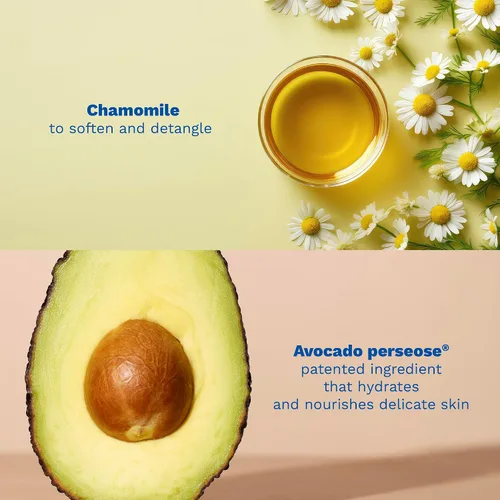 Vista 4 de Mustela Baby - Champú suave con aguacate natural, cuidado del cabello para niños de todas las edades y tipos de cabello, fórmula biodegradable y sin