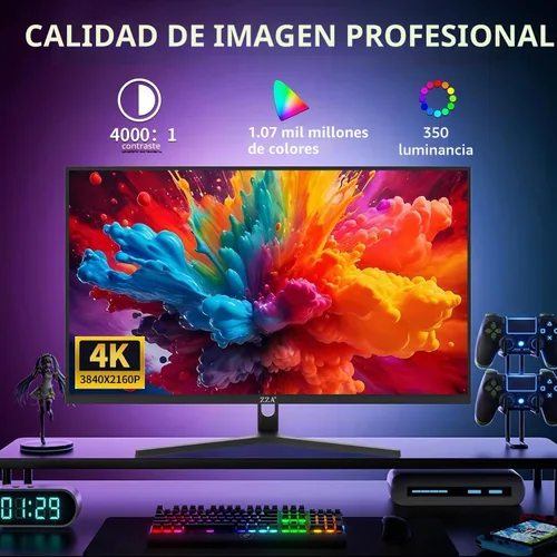 Vista 3 de Monitor IPS 4K UHD de 32 pulgadas, HDMI DP Ergo de 60 Hz, MacBook Home