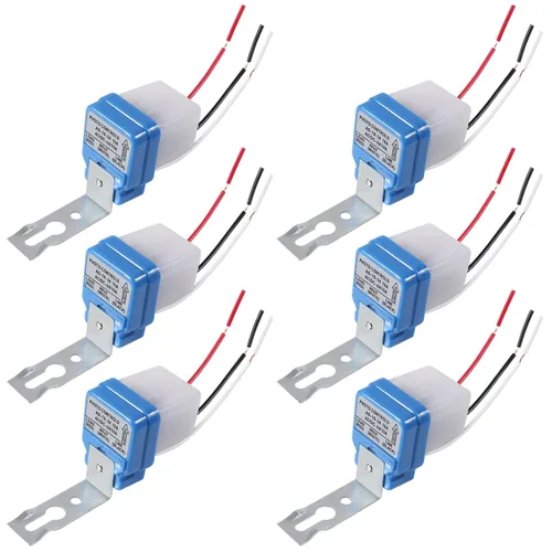 Vista 10 de Interruptor de fotocélula de 12 V 10 A, interruptor automático de sensor de luz de fotocélula de encendido/apagado automático, interruptor de luz a