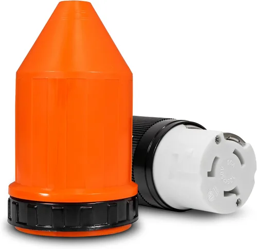 Vista 13 de TRUE MODS 30A RV Entrada de energía Shore Power Twist Lock NEMA L5-30 125V ETL Negro