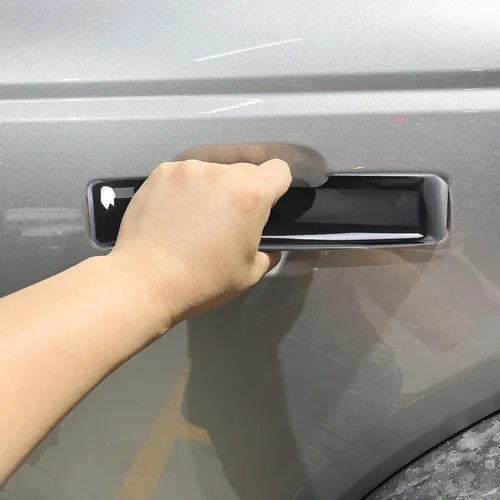 Vista 7 de sukemichi Cubierta de manija de puerta negra para Ford Bronco 4 puertas con Negro