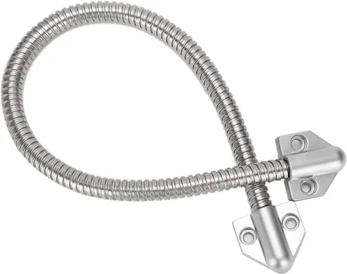 Vista 9 de Health Gear - Bucle de puerta blindado, protector de cable de control de acceso para puerta de transferencia de energía de acero inoxidable, manga