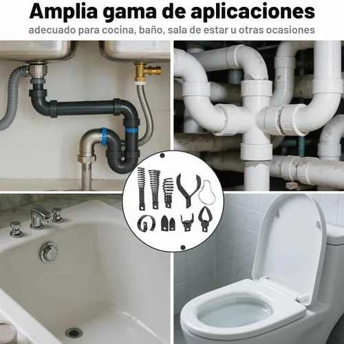 Vista 7 de Richcat Accesorio de taladro de serpiente de drenaje, cortador y juego de barrenas, utilizado en máquina de limpieza de drenaje de CA de 50 a 100