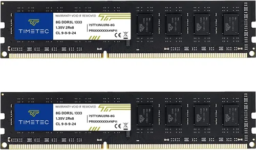 Vista 12 de Timetec - Módulo de memoria RAM de 8 GB DDR3 1333 MHz PC3-10600 Sin búfer ECC 1,5 V CL9 2Rx8 Doble rango 240 pines UDIMM Mejora de memoria