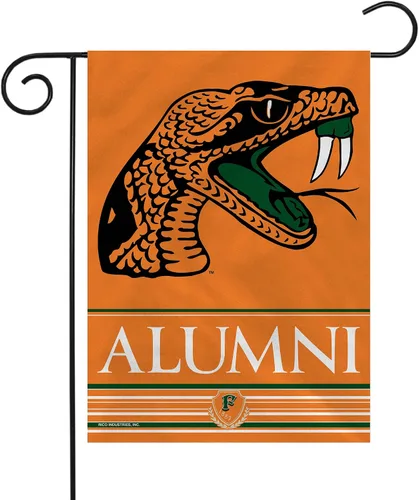 Vista 71 de Rico Industries NCAA Alumni - Bandera de jardín de doble cara de 13 x 18 pulgadas