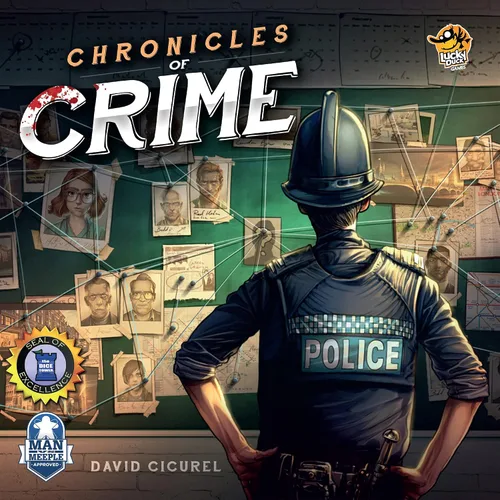 Vista 2 de Juego de mesa Crónicas del crimen Juego de misterio de asesinato Juego de investigación criminal Juego cooperativo para niños y adultos A partir