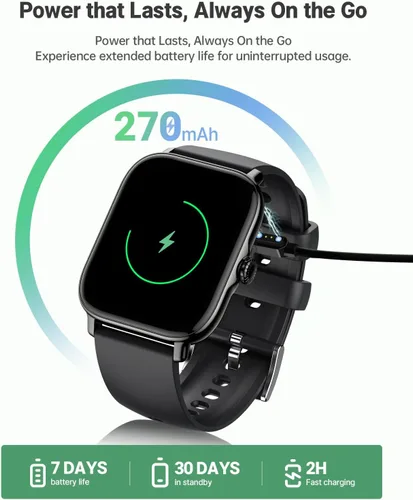 Vista 7 de Reloj inteligente para Android para hombres y mujeres, pantalla táctil de 1.91 pulgadas con monitor de sueño de oxígeno en sangre y frecuencia