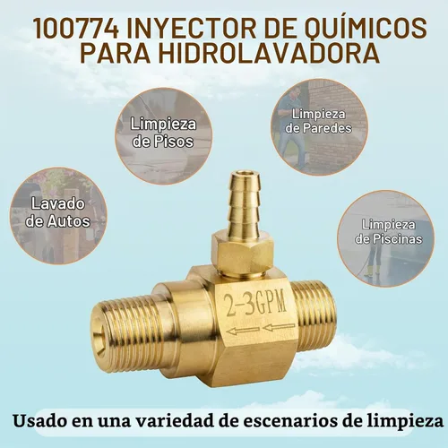 Vista 7 de Inyector químico 100774 de 2-3 GPM para la lavadora general de la presión