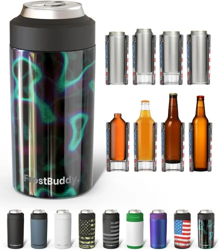 Vista 40 de Frost Buddy - Enfriador universal de latas, aislante de latas de acero Se adapta a latas delgadas de 12 onzas, 16 onzas, niños altos