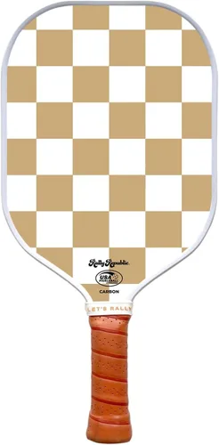 Vista 13 de Pala de pickleball con licencia oficial, raqueta aprobada por la Asociación de Pickleball de Estados Unidos, núcleo de panal ligero, exterior