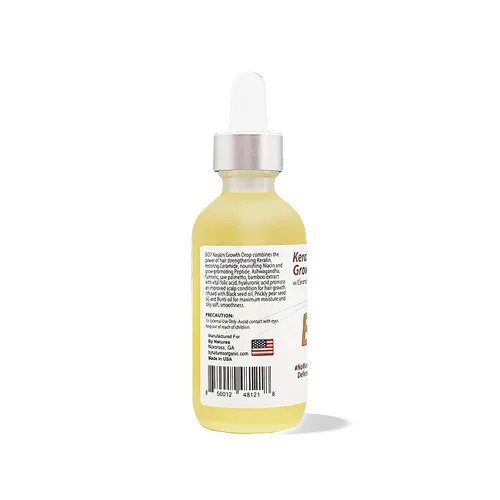 Vista 3 de Gota de crecimiento de queratina BIO7 con ceramida + niacina + péptido – 2 onzas líquidas – Combina el poder de la queratina fortalecedora