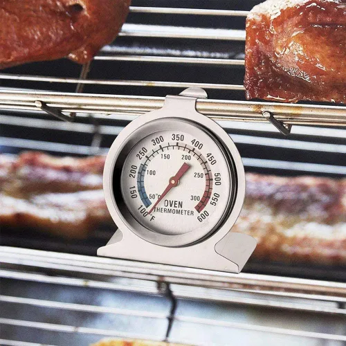 Vista 6 de Anvin Termómetros de horno con esfera grande, para monitoreo de parrilla, termómetro de cocina con doble escala de 122.0-572.0 °F/100-600°F
