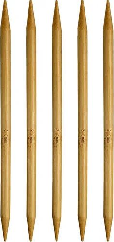 Vista 31 de Harfington - 5 piezas de agujas de tejer de bambú de doble punta, tamaño US 1 (2.25 mm), carbonizadas, 7.9 pulgadas (20 cm) rectas para tejer a