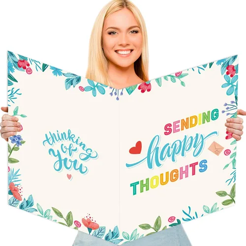 Vista 14 de Tarjeta de felicitación de despedida jumbo de color negro y dorado, grande, con texto en inglés "We Will Miss You", tarjetas para firmar tarjeta