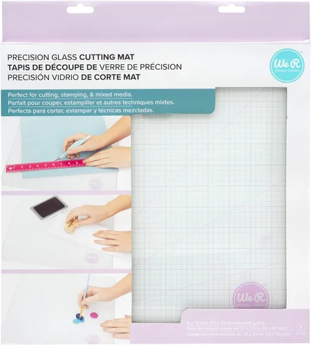 Vista 8 de We R Memory Keepers, Esterilla de corte de vidrio para manualidades magnética, resistente, perfecta para cortar, mezclar pintura, álbumes