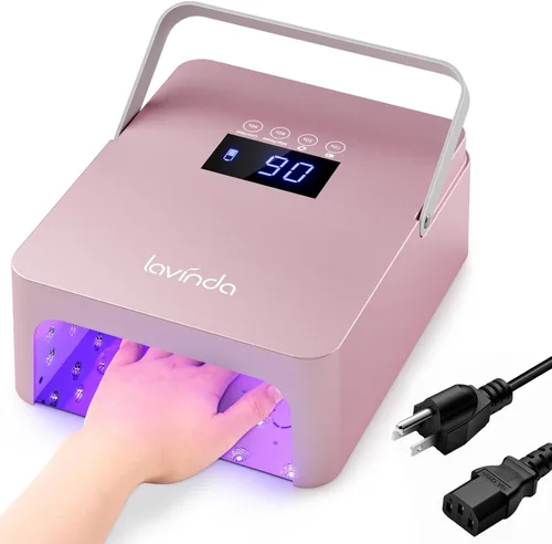 Vista 8 de Lavinda Luz UV para Uñas de Gel, Lámpara de Uñas UV LED Profesional 2X Más Rápida Curado Secador de Uñas Luz de Uñas Compatible con Todos los Tipos