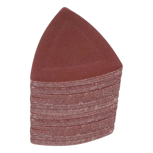 Vista 9 de HARFINGTON 60 piezas de papel de lija triangular de gancho y bucle, 40 granos, almohadillas de lijado de óxido de aluminio de 3-1/8 pulgadas, papel
