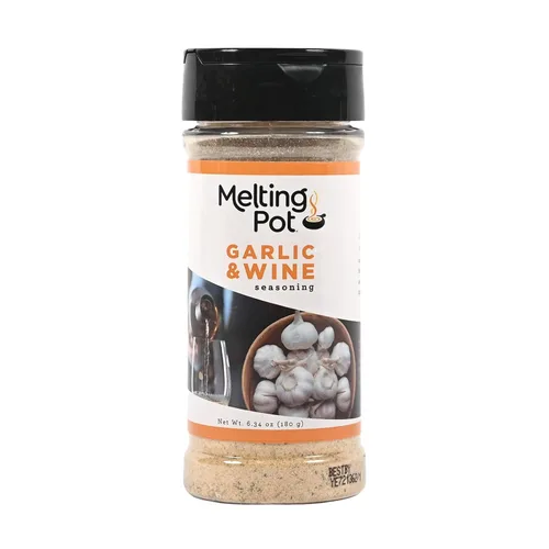 Vista 9 de The Melting Pot Condimento para ajo y vino – Mezcla de condimentos de ajo sabrosa de los restaurantes The Melting Pot para carne, mariscos