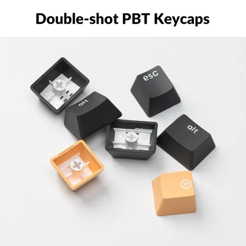 Vista 4 de Keychron Teclado mecánico con cable C1 Pro, diseño TKL, retroiluminación RGB programable QMK con interruptor rojo silencioso K Pro intercambiable