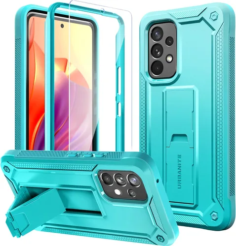 Vista 18 de URBANITE Funda para Samsung Galaxy A13 con soporte, protección a prueba de golpes de grado militar con protector de pantalla compatible con teléfono