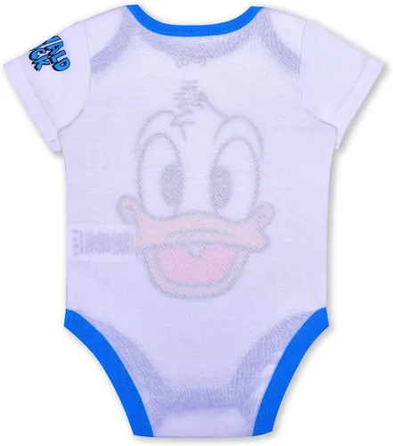 Vista 3 de Disney Mickey Mouse or Donald Duck - Conjunto de body de manga corta y pantalones deportivos para recién nacidos y bebés