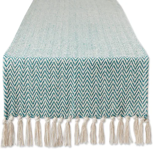 Vista 35 de DII Woven Basic - Camino de mesa Chevron de la colección de mesa, 15 x 72 pulgadas, gris