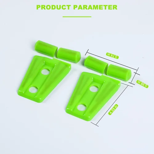 Vista 6 de Kit de moldura de cubierta de bisagra de capó 2 piezas para Jeep Wrangler JK JKU 2007-2018 (verde)