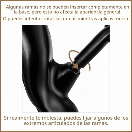 Vista 7 de Sziqiqi Árbol artificial negro para centro de mesa, pequeños árboles falsos de 1.9 pies, árbol sintético para fiesta, cumpleaños, jardín, hogar