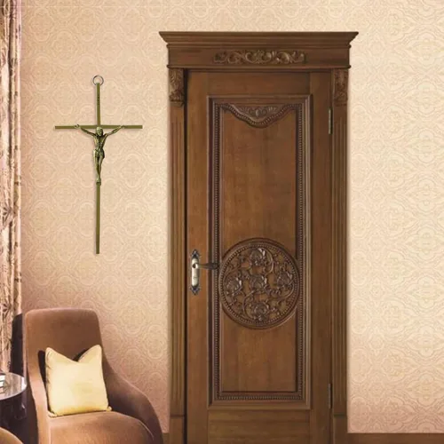Vista 7 de WenRity Cruz del Perdon Católica Cruz de pared de metal delgado Cruz del Perdon Católica Cruz de 10 pulgadas - Decoración artística de dar bendición