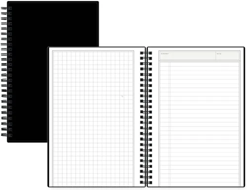 Vista 3 de Blue Sky Notes Professional Notebook, 5.5" x 8.5", Black