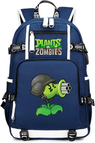 Vista 10 de ISaikoy Game Plants vs. Zombies - Mochila de hombro para libros, mochila escolar, color 1