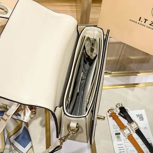 Vista 4 de MMKJHNBHQ Bolso pequeño blanco para mujer bolso cuadrado con doble asa superior estampado de fresa y correa de hombro desmontable Mibaise1