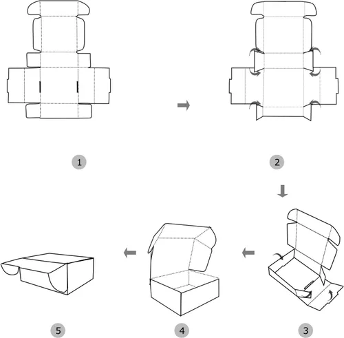 Vista 7 de HORLIMER - Cajas de envío de 4 x 4 x 2 pulgadas, conjunto de 25, caja de cartón corrugado blanca para envíos por correo de literatura