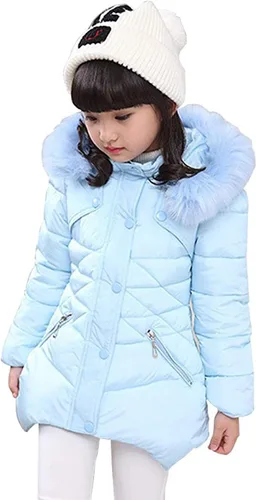 Vista 2 de Chaquetas de invierno para niños y niñas con capucha para niños de 3 a 12 años