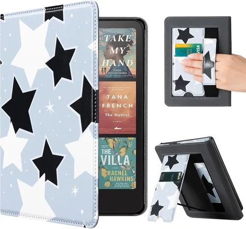 Vista 58 de CoBak Funda con soporte para Kindle Paperwhite - Funda de piel sintética duradera con función de apagado y encendido automático, ranura