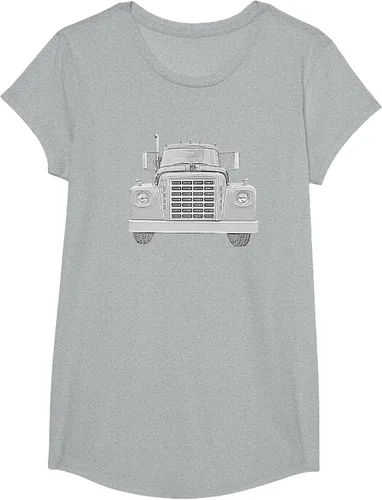 Vista 49 de Camiseta clásica de camión pesado International Harvester IH Loadstar, Negro, S