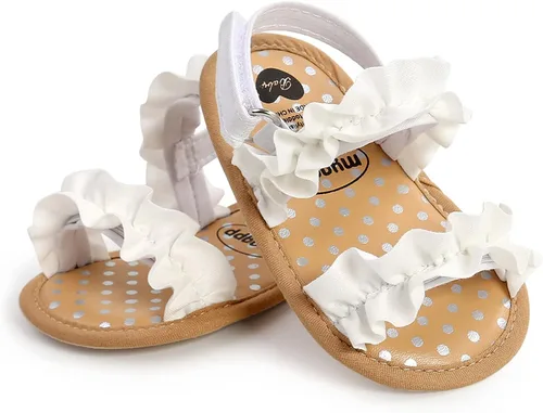 Vista 64 de Sandalias de verano para bebés, niñas y niños, unisex, antideslizantes, suela suave, transpirable, para primeros pasos, zapatos de playa al aire