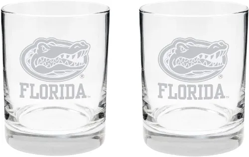 Vista 30 de Alabama - Juego de 2 vasos de cristal grabado satinado de 2 caras Marea carmesí de Alabama