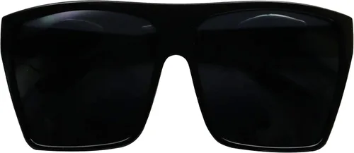 Vista 2 de ShadyVEU Kim K - Lentes de sol de moda, tamaño XL, con forma trapezoidal cuadrada, superficie plana