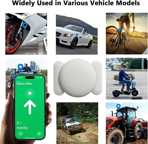 Vista 6 de Rastreador GPS para vehículos, rastreador de coche en tiempo real funciona con Apple Find My(solo iOS), sin suscripción, cobertura global