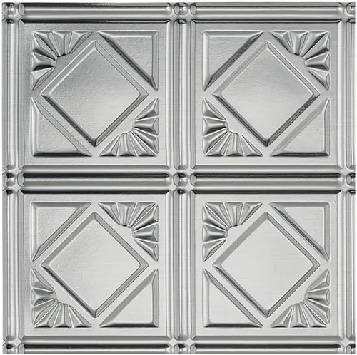 Vista 12 de FASÄDE Panel de techo decorativo de vinilo decorativo de estilo tradicional / patrón 4 de 2 x 4 pies en bronce bermudas (paquete de 5)