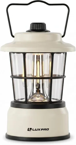 Vista 11 de LUXPRO LP1536 Linterna retro recargable de 500 lúmenes de doble potencia LED linterna de campamento (rosa, 1 paquete, recargable)