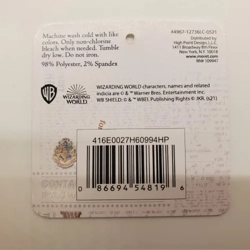 Vista 8 de Harry Potter Paquete de 5 calcetines invisibles para niños o niñas, 3 opciones de patrón, personajes y casas de Hogwarts, talla 6-8.5, Harry Potter