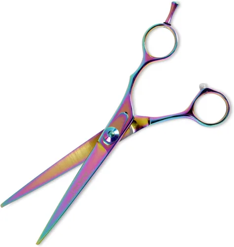 Vista 5 de Master Grooming Tools 5200 Rainbow Series Tijeras — Tijeras de alto rendimiento para perros de aseo – Adelgazantes, 6½ pulgadas