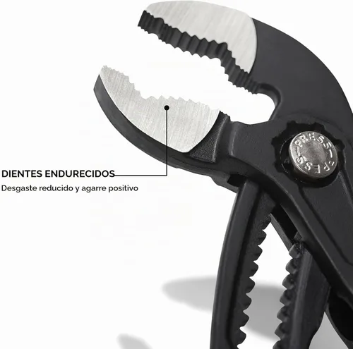 Vista 4 de Klein Tools D5057B Alicates ajustables de 7 pulgadas, alicates de bomba Klaw de ajuste rápido, diseño compacto con mordaza en V y dientes
